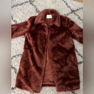 Frame faux fur coat